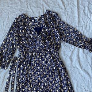 Lili & Lala Navy Dress with Gold Accents